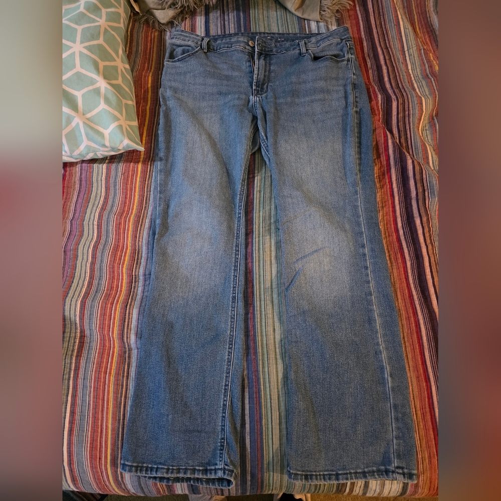 Classic Blue Women's Jeans, Bootcut, Size 14 Petite